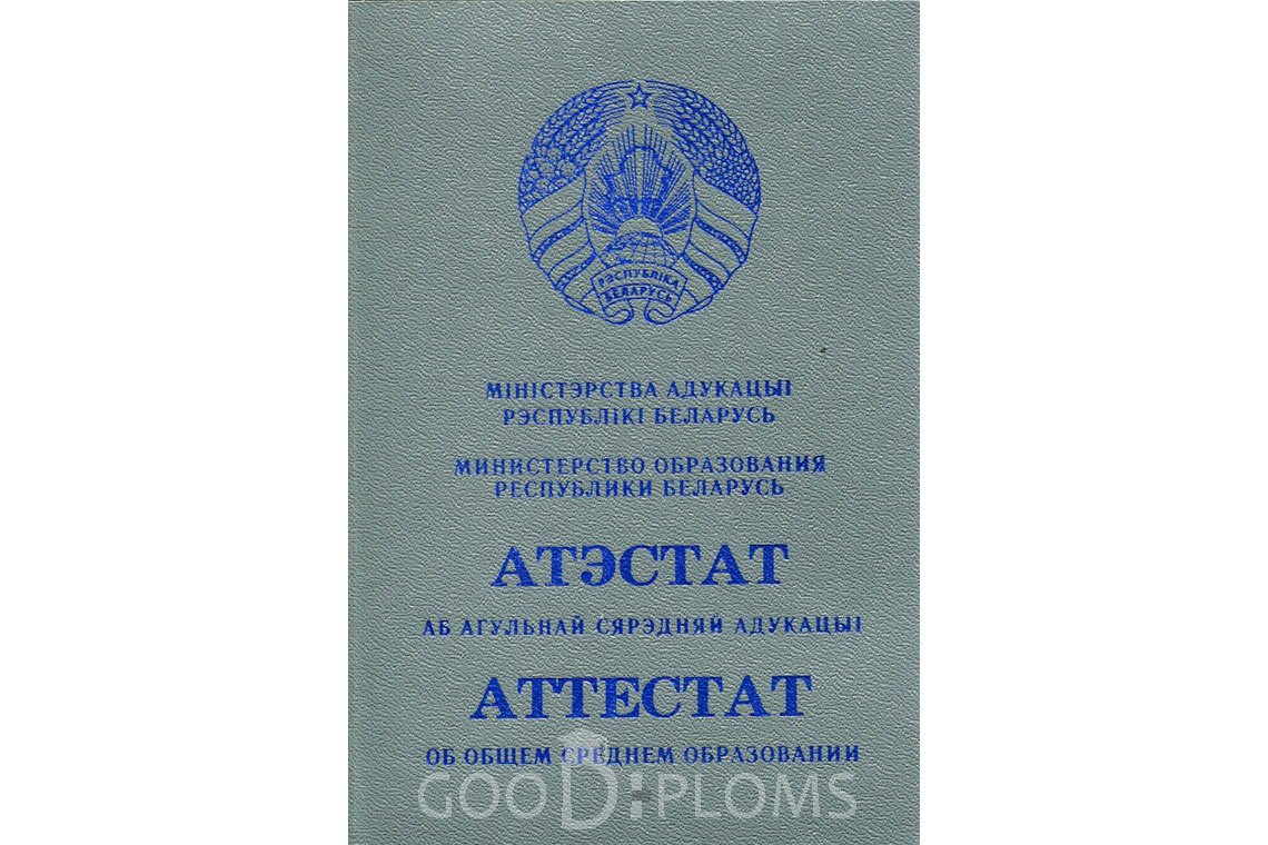 Белорусский аттестат за 11 класс - Обратная сторона- Ижевск